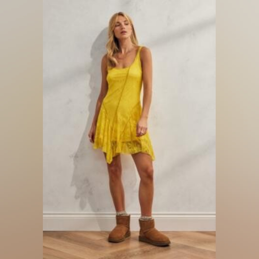 Urban Outfitters Nara Sheer Lace Mini Dress